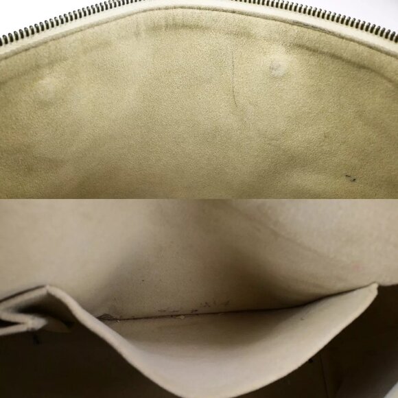 LOUIS VUITTON Saleya PM Hand Bag Damier Azur Leather White - Picture 12 of 15